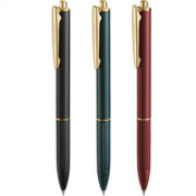 齐心 X5 金属按动中性笔 子弹头 0.5mm 签字笔